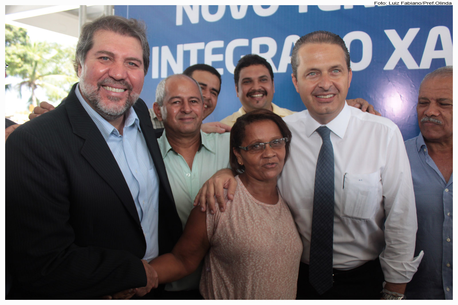 A cerimônia contou com a presença do governador do Estado, Eduardo Campos, e do prefeito, Renildo Calheiros. Foto: Luiz Fabiano/Pref.Olinda