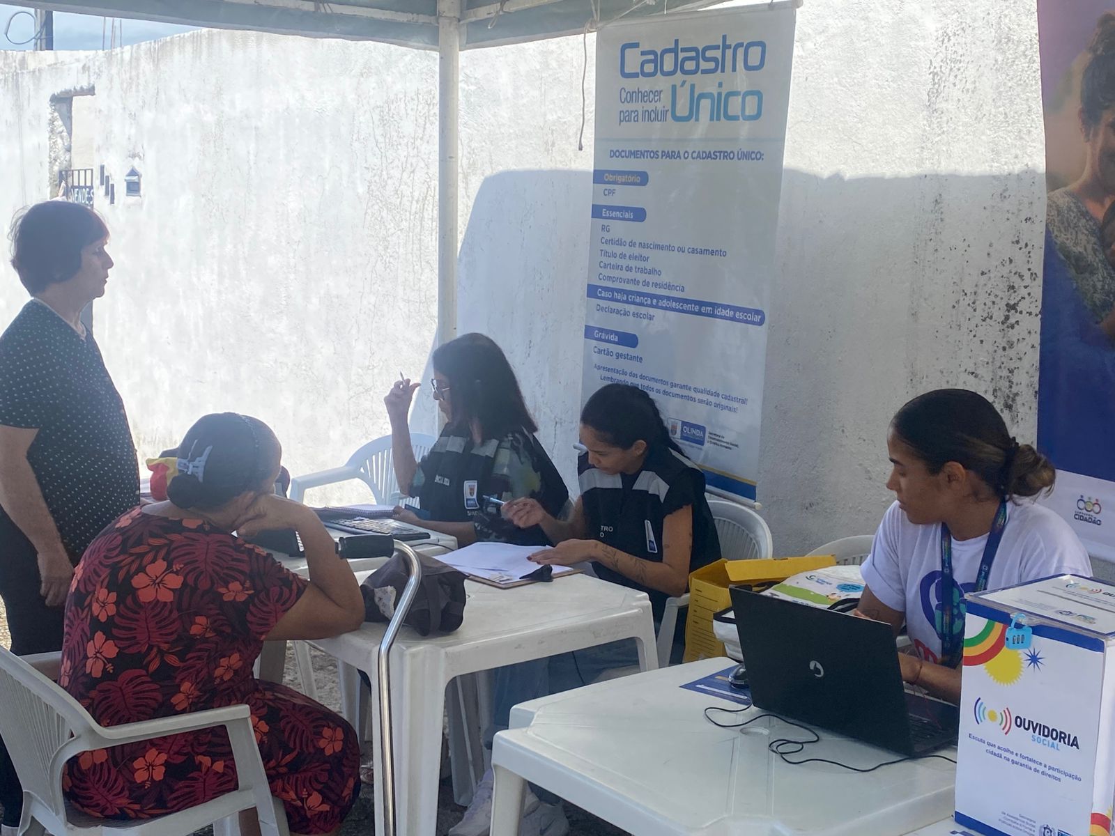 Social Itinerante no bairro de Aguazinha