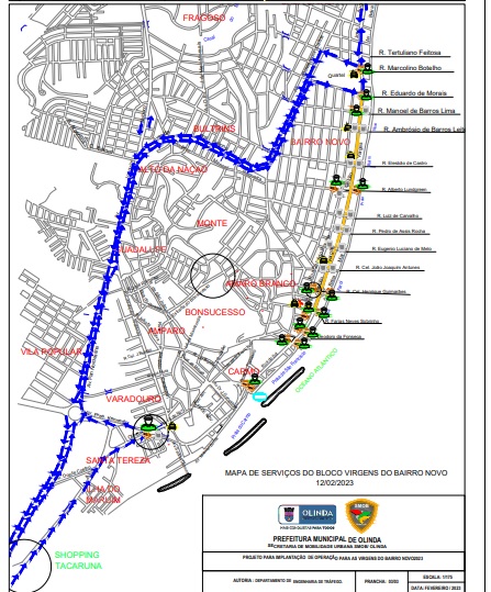 mapa virgens