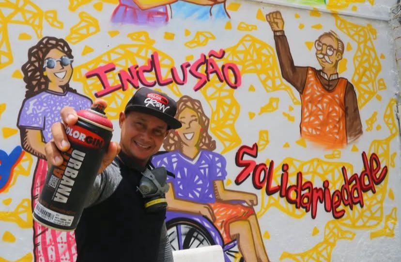 Carlos, artista grafiteiro de Sapucaia, Olinda.
