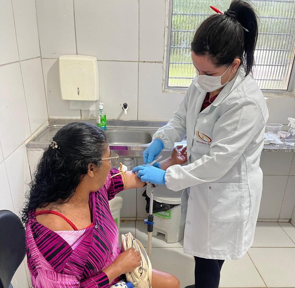 Moradores da Base Rural já contam com coleta de exames de sangue, fezes e urina sem precisar se deslocar até Rio Doce