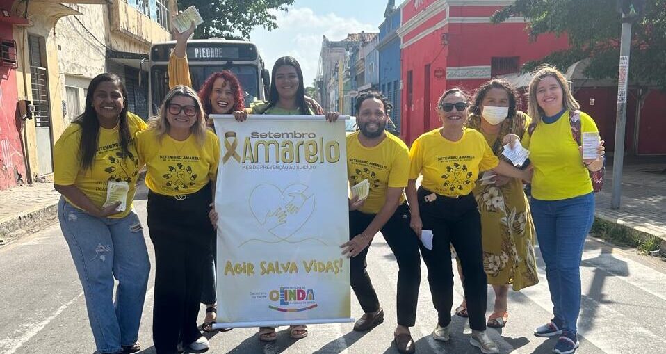 Olinda realiza blitz educativa do Setembro Amarelo no Dia Mundial de Prevenção ao Suicídio