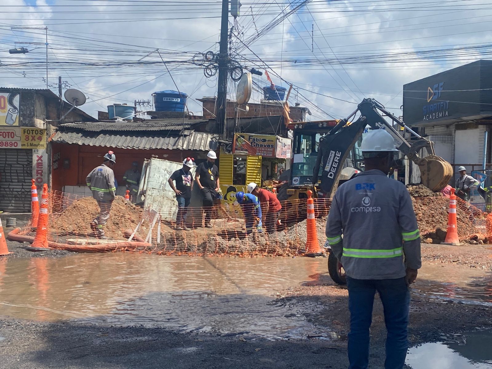 Olinda realiza vistoria em pontos estratégicos para monitorar serviços de esgoto em Rio Doce