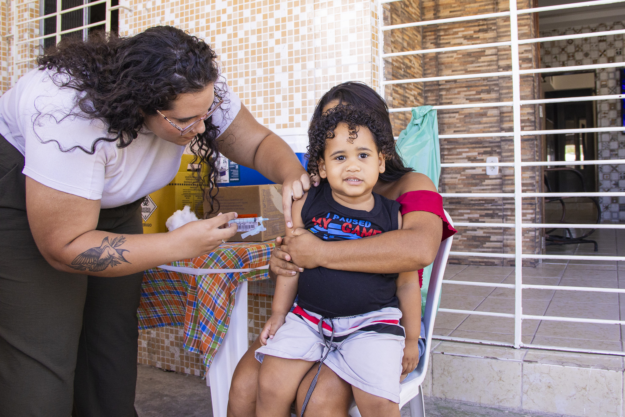 Vacinação no terreiro de Xambá
