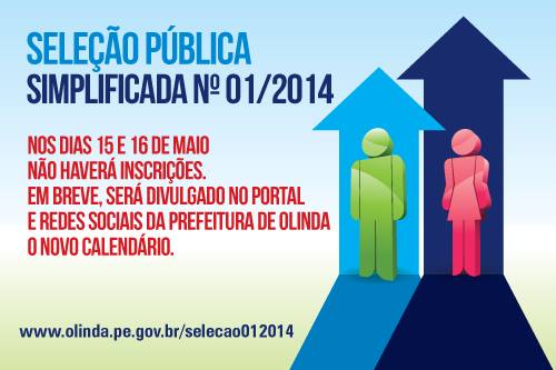 Seleção Simplificada Nº 01/2014 - Cancelamento das Inscrições